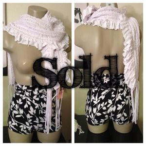 High Waist Flower Booty Shorts