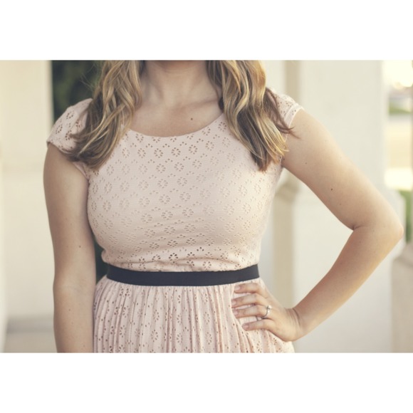 Willow and Clay Cap Sleeve Eyelet Dress - Picture 2 of 2