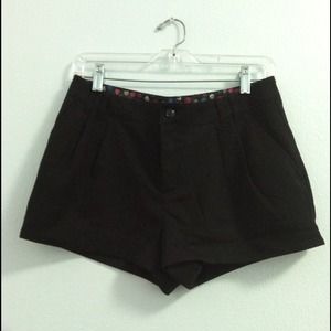 Black High-Waisted Shorts