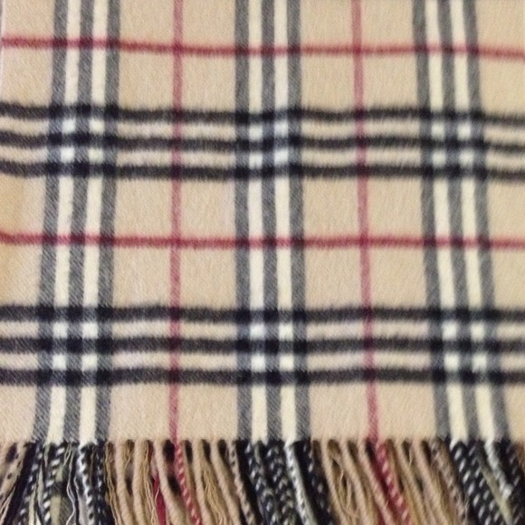 SOLD Burberry CASHMERE Scarf - Picture 2 of 3