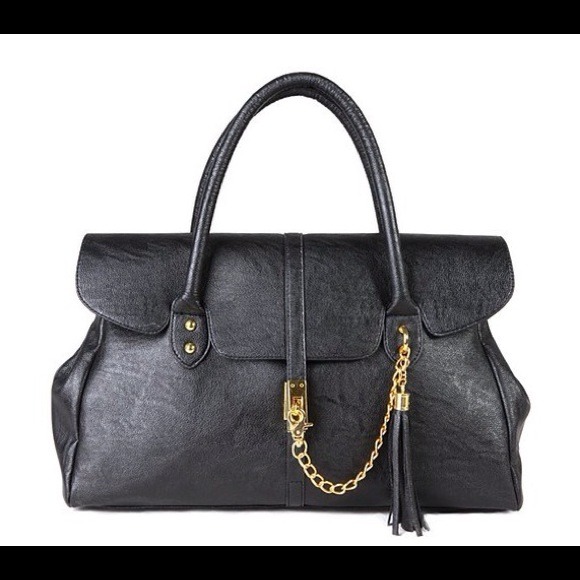 ⭐️HP⭐️Tassel Embellished Handbag Black for $39 - Picture 2 of 3