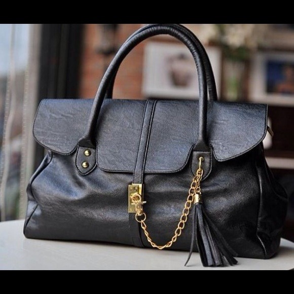 ⭐️HP⭐️Tassel Embellished Handbag Black for $39 - Picture 3 of 3