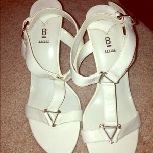 White Bakers High Heels