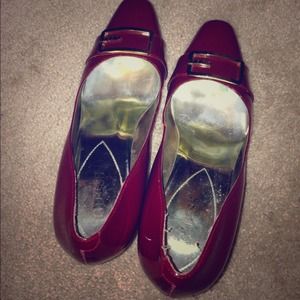 Red Patent Guess High Heels