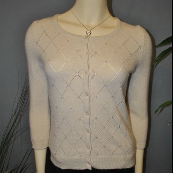 LOFT cardigan with crystal detail