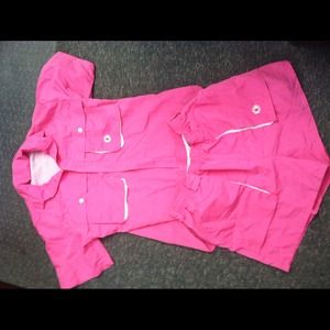 Women's vented fishing shirt with matching shorts