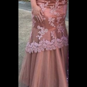 Copper mermaid ball gown!