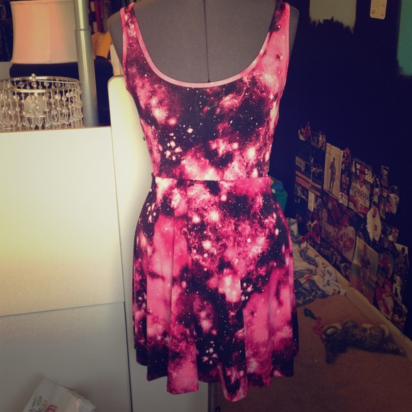 pink galaxy dress Galaxy Layered Gown Teuta Matoshi