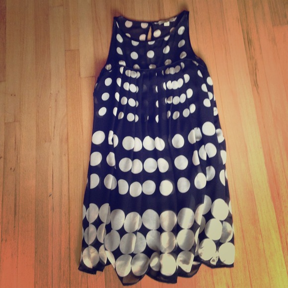Black and white cocktail dress
