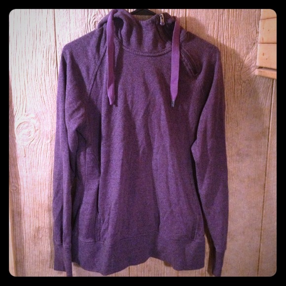 The North Face purple hoodie