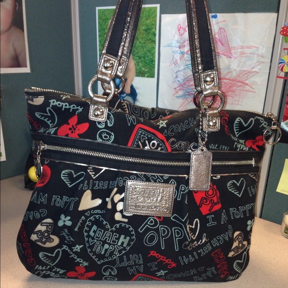Coach Poppy purse with Wristlet