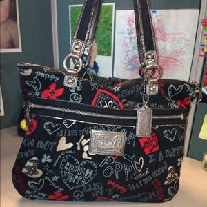 Coach Poppy purse with Wristlet