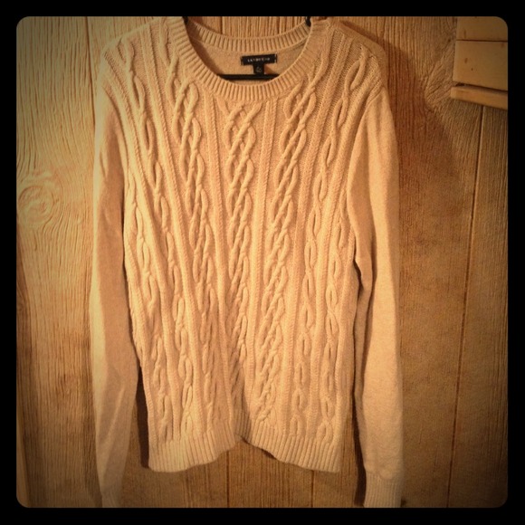 Lands End cable knit sweater