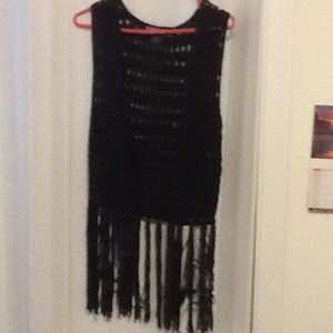 Large fringe sweater vest. Great condition
