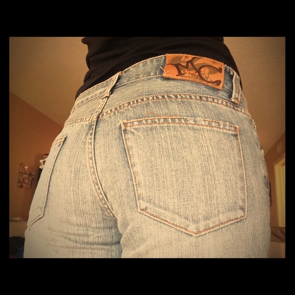 Sexy rugged boyfriend cut jeans