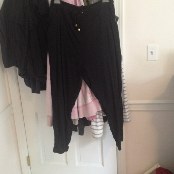 HM harem pants black floral dress grey maxi bundle