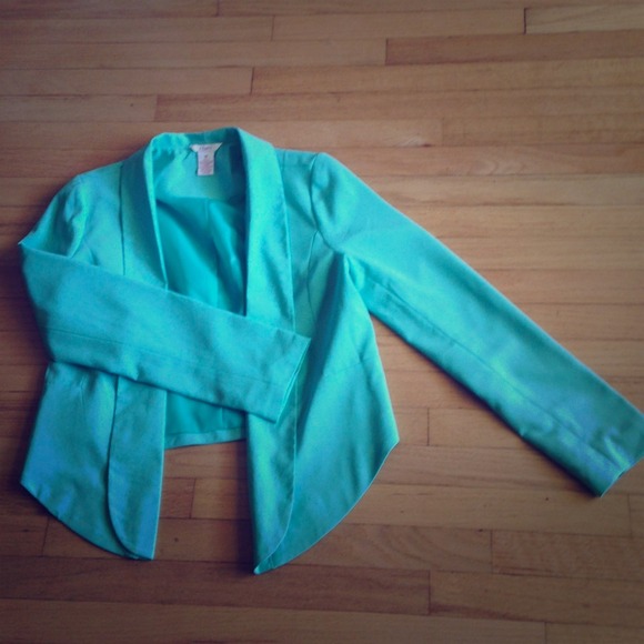 Mint green blazer