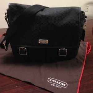 Coach black satchel