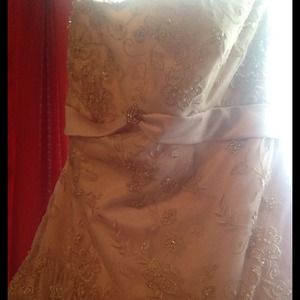 Custom wedding dress champaign color**Make Offer**