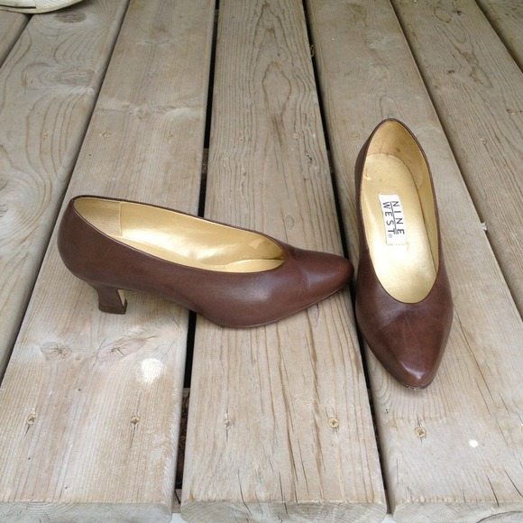 Brown nine west heels!