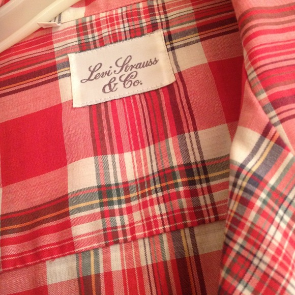 Vintage Levi Strauss & Co. Plaid Top - Picture 2 of 4