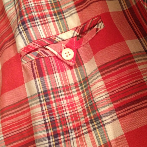 Vintage Levi Strauss & Co. Plaid Top - Picture 3 of 4