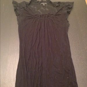 Black lace t shirt