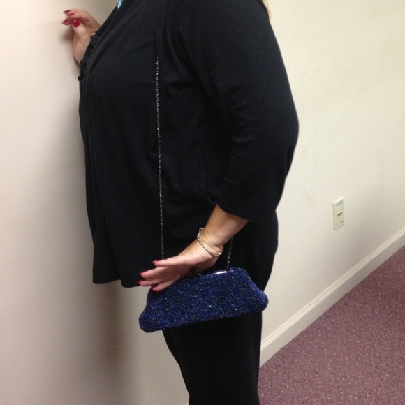 Multi color clutch with chain - Picture 1 of 3