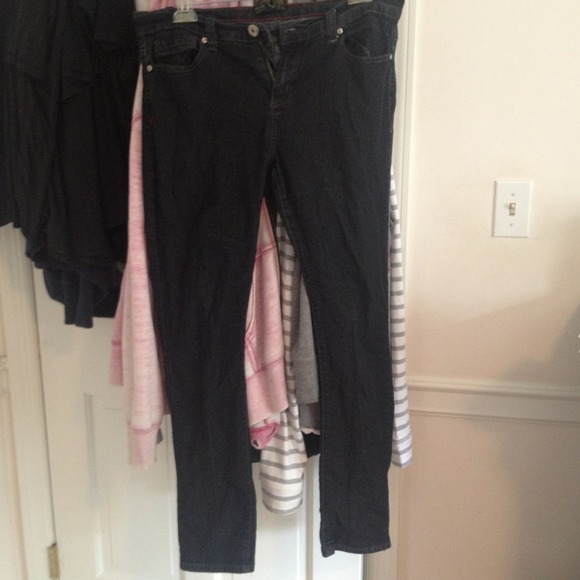 Dark stretchy skinny jeans from forever 21