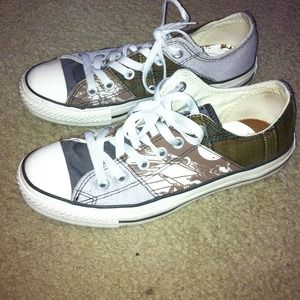 Brown converse sneakers