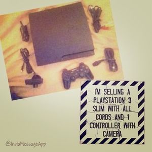 SOLD!!!!!!!!Playstation 3 slim 160gb with a camera