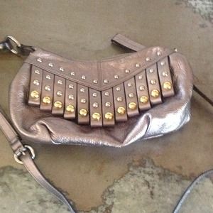B Makowsky Metallic Handbag