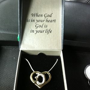 Gold plated GOD necklace and Vera Bradley bundle