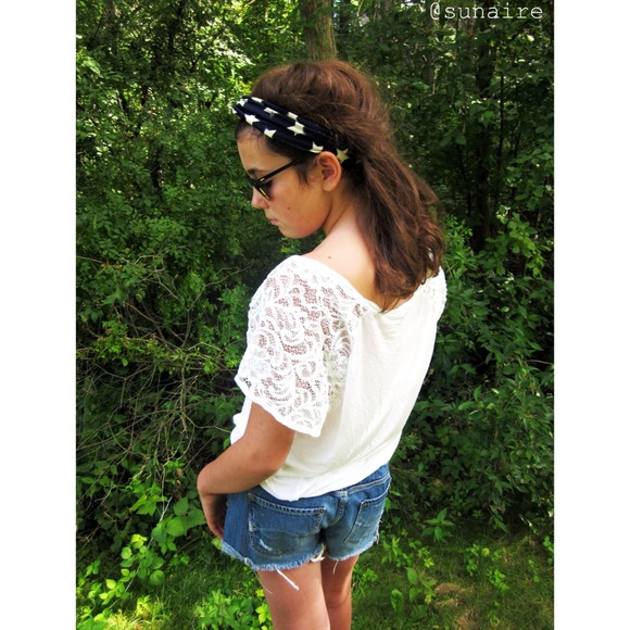 [WORN ONCE] Free People Lace Details Tee
