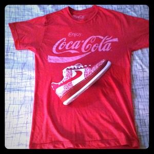 ❌SOLD❌Authentic Nike Air Force Ones with red shirt