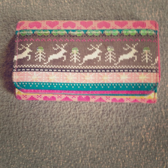 Cute reindeer printed wallet