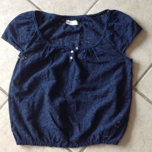 Hollister navy blue top