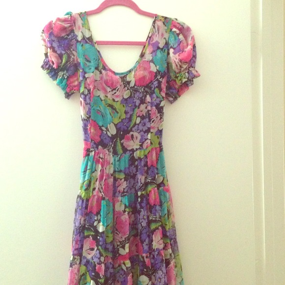Betsey Johnson Maxi Dress - Floral Print - Sz2