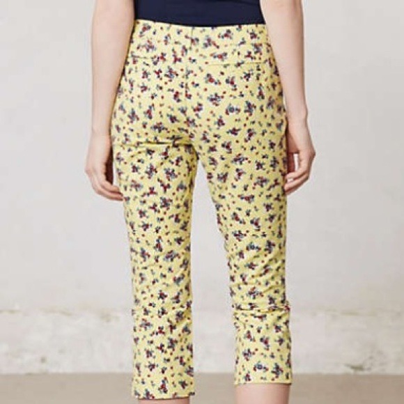 NWOT🎉HOST PICK🎉Anthro cropped floral pants - Picture 3 of 4