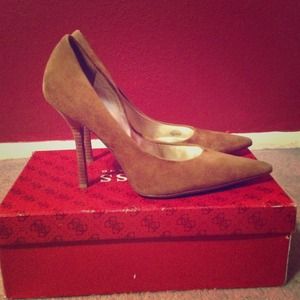 Guess suede heels