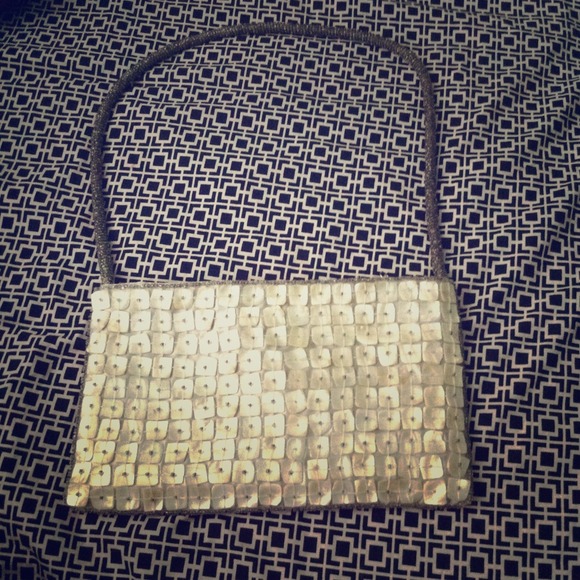 VINTAGE K.C Malhan ivory shell purse!