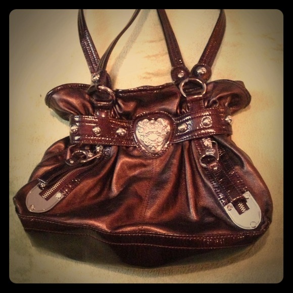 Kathy Van Zeeland Brown Purse