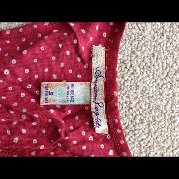 Red printed American Rag top - Picture 3 of 3