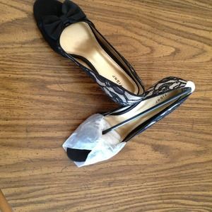 Black and Gold Heels