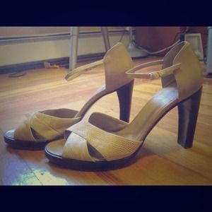 Italian High Heels,snake leather texture $180