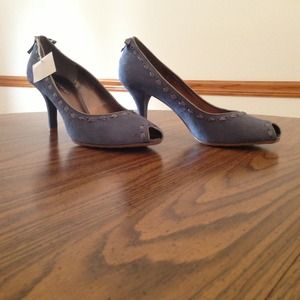 Blue Suede Heels