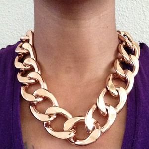 Fashion rose gold necklace