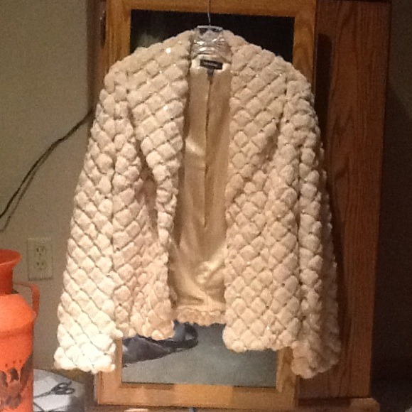 bebe rabbit fur jacket