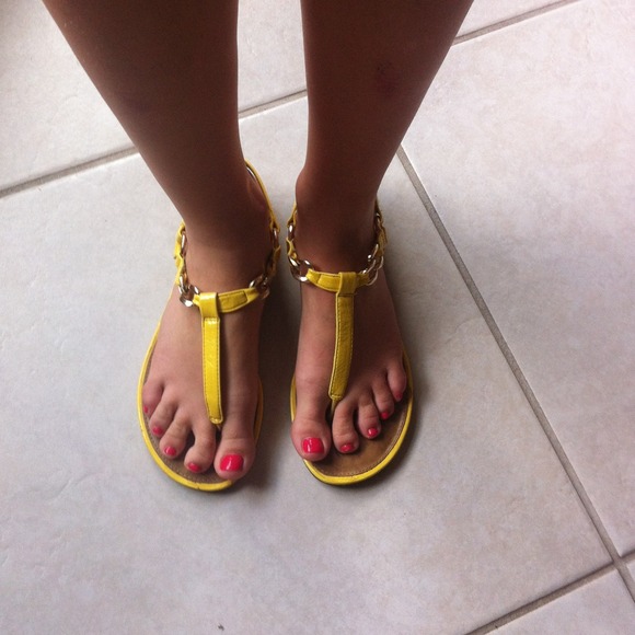 SOLD Yellow Bandolino Sandals