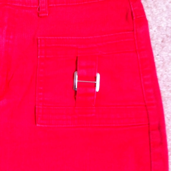 Red Mini Skirt - Picture 2 of 3